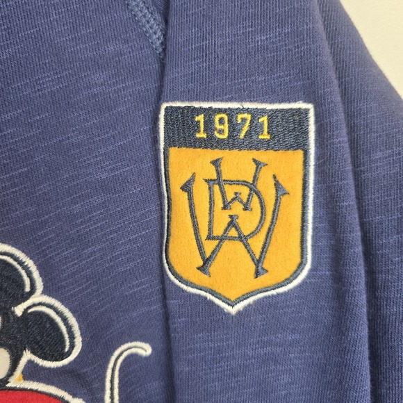 Disney Mens US S WALT DISNEY WORLD 1971 Letterman‎ SWEATSHIRT VARSITY RETRO.E124 - Picture 5 of 12